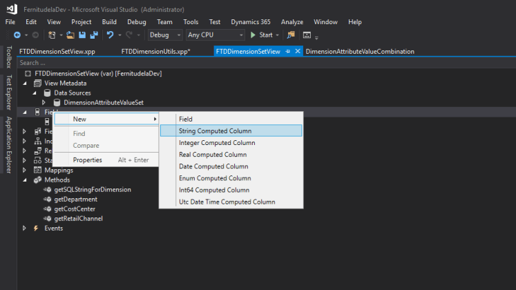 Show D365FO dimensions in a form grid control using a view ...