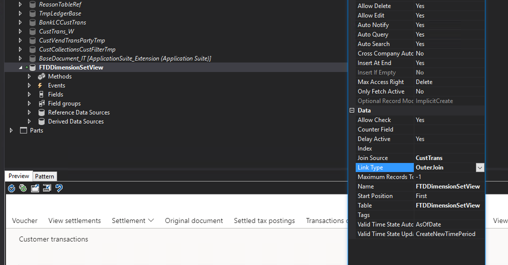 Show D365FO dimensions in a form grid control using a view ...