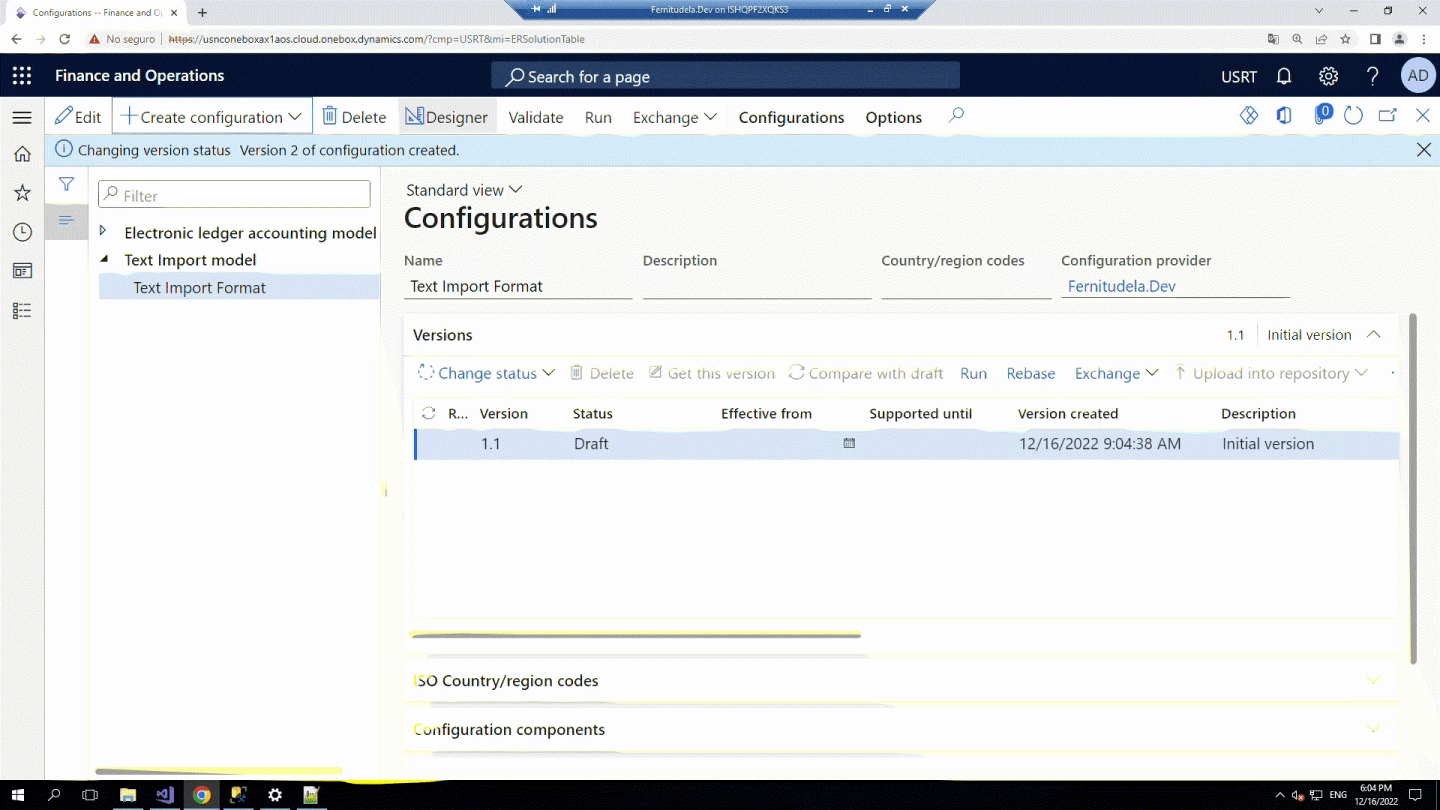 D365FO Electronic Reporting (GER) From Scratch part 1: Importing a text ...