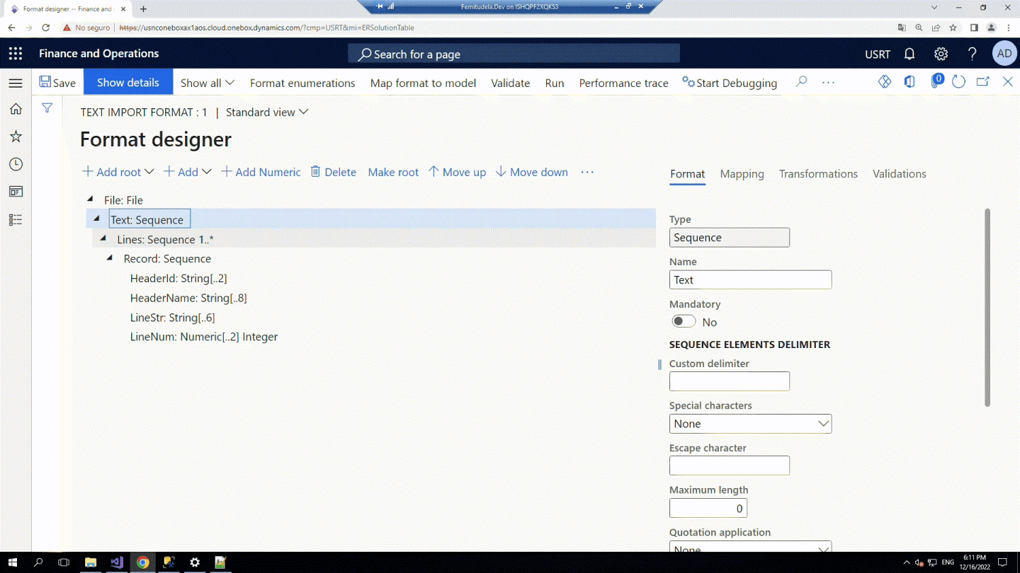 D365FO Electronic Reporting (GER) From Scratch part 1: Importing a text ...