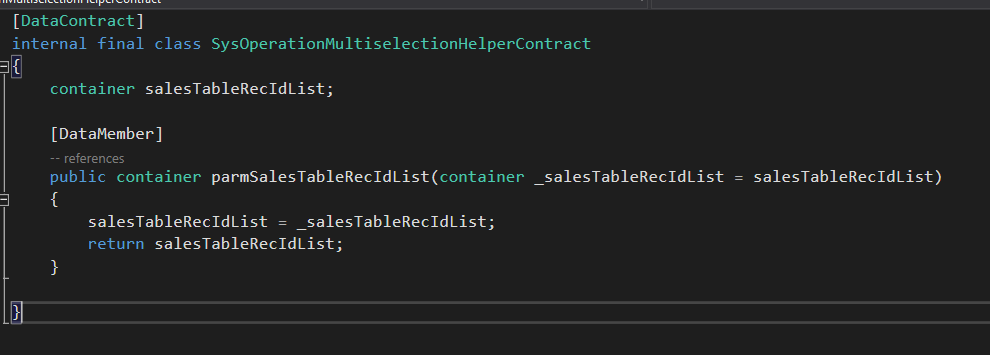 Deep dive into X++ SysOperation: Sending form multi-selected records in ...