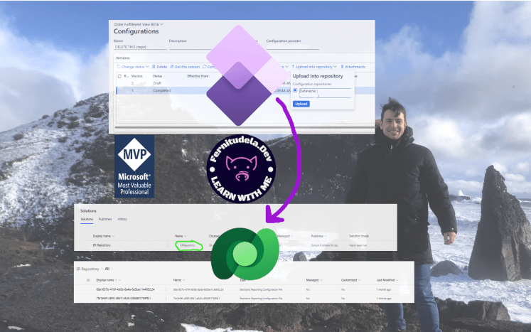 Upload your Electronic Reporting objects to Dataverse solution automatically – How the new ALM in ER will look&nbsp;like.